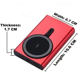 Champion 10000mAh Metallic Magnetic Wireless Power Bank – PD
