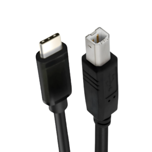 Champion USB Type C to USB B 2.0 Printer Cable, Scanner Cable Compatible with HP Canon Epson Lexmark MacBook Pro/Air iMac XPS ASUS Laptops (Black)