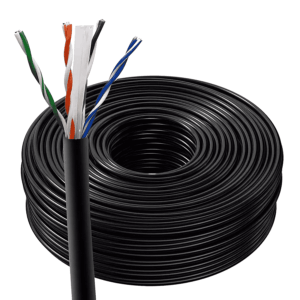 Champion CAT6 CCA Outdoor Double Jacket 0.18CCA 0.45MM Conductor, 300 Meter Roll, High-Speed Gigabit Ethernet Cable for Networking, CCTV, Routers & Switches